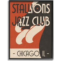 Interior Details Stupell Stallions Jazz Club Retro Abstract Horse Chicago