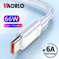 Vaorlo VAORLO 66W Typ C Kabel USB Schnellladekabel 6A Super Charge für Huawei USB Kabel für Samsung Datenkabel