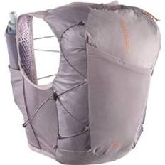 Purple Running Backpacks Salomon Active Skin 12 - Quail/Moonscape/Sun Baked