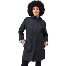 Regatta 8, Black Womens Romine Waterproof Hooded Insulated Parka Jacket Coat