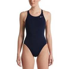 Nike Blue Swimsuits Nike Swim Fastback One Piece Navy, Navy, 40, Women