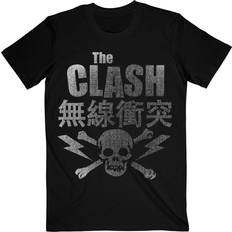 Clothing ROCK OFF Skull and Crossbones T Shirt Black