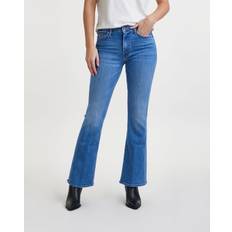 Modal - Women Jeans Mother Womens Layover Weekender Flared-leg Mid-rise Jeans