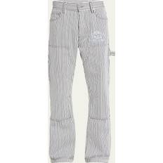 Amiri Broeken Amiri Amiri-Motors Carpenter Pantaloni - Bianco/Nero