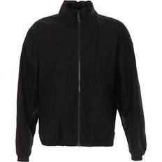 Marcelo Burlon Milan Cotton Jakke med Logo Detalje - Sort