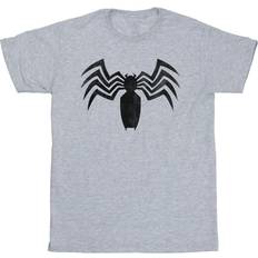 Marvel Venom Spider Logo Emblem T-Shirt Grey