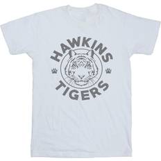 Overdeler Netflix Stranger Things Hawkins Grey Tiger T-Shirt White