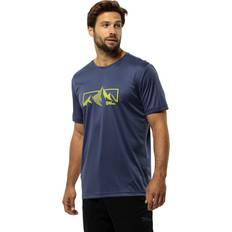 Jack Wolfskin Men T-shirts Jack Wolfskin Men's Mens Peak Graphic Short Sleeve T-Shirt Grey 40/Regular