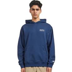 New Balance Men's Athletics Embroidered Hoodie in Blue Cotton Fleece