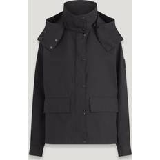 Belstaff Women Jackets Belstaff Cabin Jacket Women's Coated Cotton Twill Black