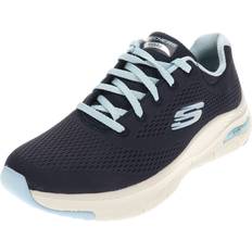 Skechers Damen Arch Fit Big Appeal Navy Knit Mesh Lt Blue Trim