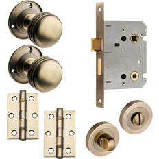 Designer Levers Ringed Mortice Door Knob Complete Door Pack