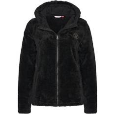 Fleece Cardigan Cosy Lynlås - Sort