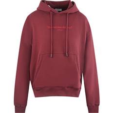 Off-White Women Jumpers Off-White How Was Your Delivery Dark Red Skate Hoodie