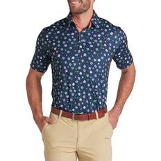 Puma 3XL Polo Shirts Puma Men's CLOUDSPUN Floral Golf Polo, XXL, Deep Navy/Vine