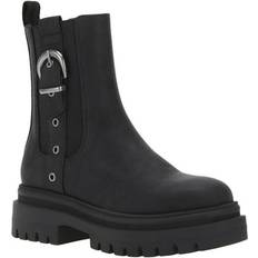 Synthetic Leather Boots Rocket Dog Damen, Boots Stiefel, Stiefeletten Dekko Schnalle, Schwarz