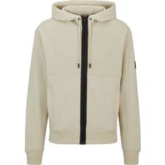 BOSS Zebridhood Full Zip Hoodie Beige