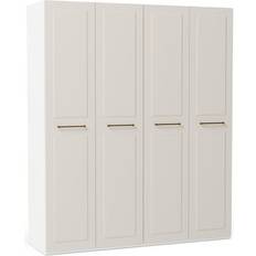 Westwing Collection Modularer Drehtürenschrank Charlotte Beige Kleiderschrank 200x236cm