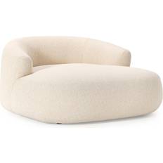 Bouclé-Loungesessel Sofia Hellbeige
