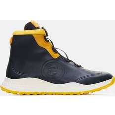 Suede Golf Shoes Duca Del Cosma Men's Bologna Golf Shoes, 11, Navy/Yellow