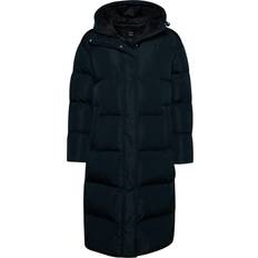 Superdry Clothing Superdry Women's Hooded Longline Puffer Coat Navy