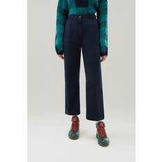 Woolrich Bukser & Shorts Woolrich Garment-Dyed Chino Pants in Stretch Cotton Twill melton_blue