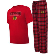 Concepts Sport Men's Red, Black Chicago Blackhawks Arctic T-shirt and Pajama Pants Sleep Set Red, Black