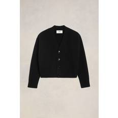 Unisex - XS Cardigans Ami Paris Black Cropped Cardigan BLACK/001