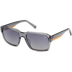 Timberland TB9343 Polarized 20D Solglasögon Acetat Grå Rök Fyrkantig - Grå