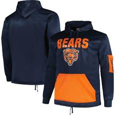 Fanatics Men's Navy Chicago Bears Big and Tall Pullover Hoodie Navy