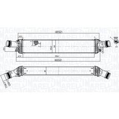 Magneti Marelli 351319204430 Intercooler Audi Q5 A7 A4 B8 Sedán