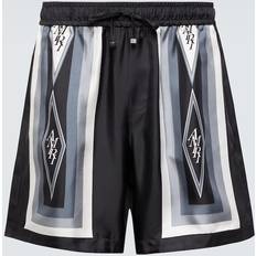 Amiri Shorts Amiri Diamond silk shorts multicoloured