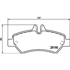 Mintex Car Brake Pads rear MDB2802