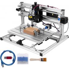 VEVOR CNC 3018 Graviermaschine GRBL Steuerung DIY Mini CNC Fräsmaschine 10000 U min Graviermaschine 3 Achsen Graviermaschine für Holz, PVC, Acryl usw Arbeitsbereich 400 x 300 x 240 mm