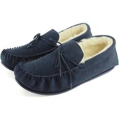 44 ½ - Herre Mokasiner Eastern Counties Leather 9 UK, Navy Mens Joel Suede Moccasins