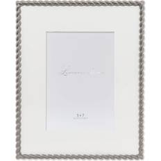 Lawrence Brushed Nickel Metal Picture with Rope Design 8x10 Photo Frame