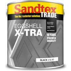 Sandtex Black - Outdoor Use Paint Sandtex Trade Exterior Eggshell X-Tra Metal Paint Black 1L