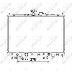 Mitsubishi Fahrzeugteile NRF Kühler, Motorkühlung 53686