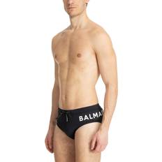 Swimming Trunks Balmain Black Printed Swim Briefs