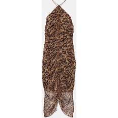 Multifärgade - Träningsplagg Klänningar Isabel Marant Étoile Marant Etoile Valdi printed halterneck midi dress multicoloured