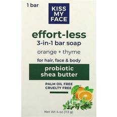 Kiss My Face Effort-Less 3-in-1 Bar Soap Orange + Thyme 1 113