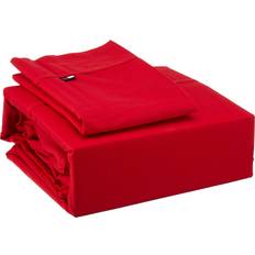 Tommy Hilfiger Signature Solid Bed Sheet Red