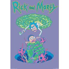 Trends International International Rick and Morty-Portal Fall Wall 22.375 Poster