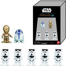 Star Wars-figurer, C-3PO, R2-D2 och Stormtroopers