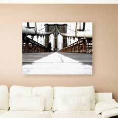 Trademark Fine Art ""Brooklyn Bridge"" Yale Gurney on Framed Art