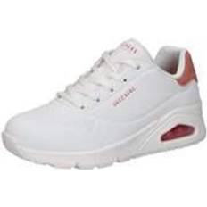 Skechers Blanco - Mujer Zapatos Skechers Uno-Pop Back Mujer - White/Pink