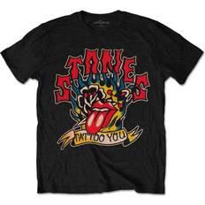 Rolling Stones Tattoo You Flames T Shirt Black