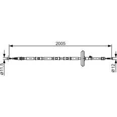 Bosch handbremsseil opel insignia a