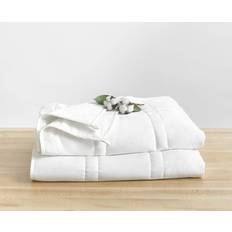 Baloo 15lb Cotton Cool Sleep Heavy Blankets White