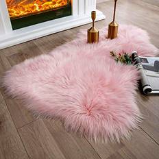 Ashler Home Deco Ashler Faux Fur Fluffy Pink